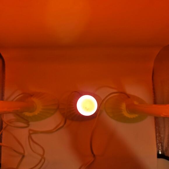 NOMA Vintage Christmas Candles Set of 3 Orange Bulbs 10.5" Electric - Picture 3 of 10